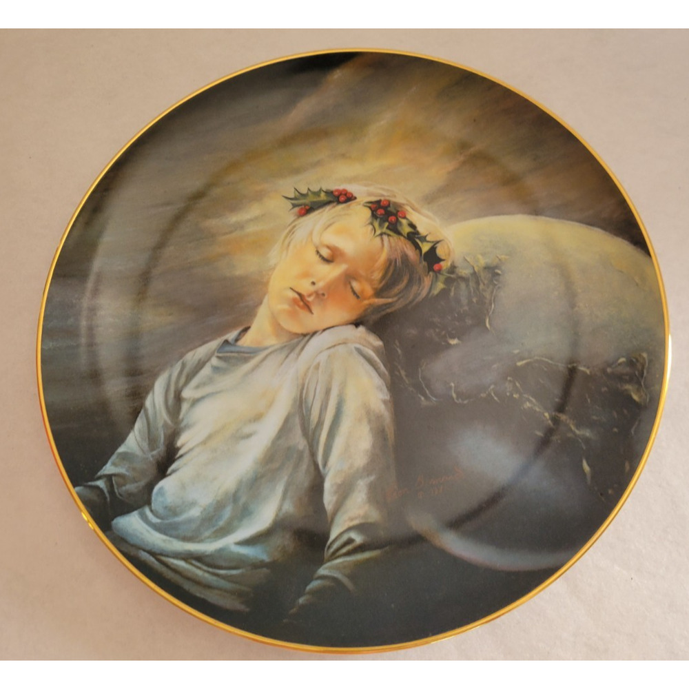 Vtg 1978 Dave Grossman Peace by Leon Barnard Limited Edition Plate with Box‎